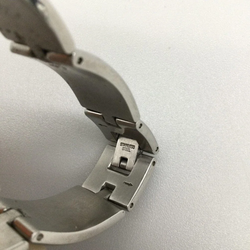 Fossil Womens Watch 19mm Black Dial Stainless Steel Bracelet New Battery 5.5